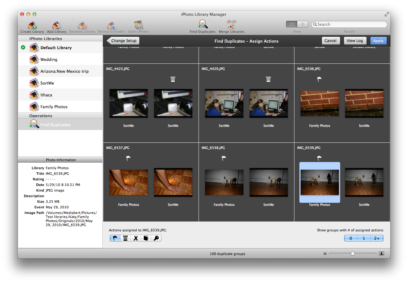Iphoto library manager